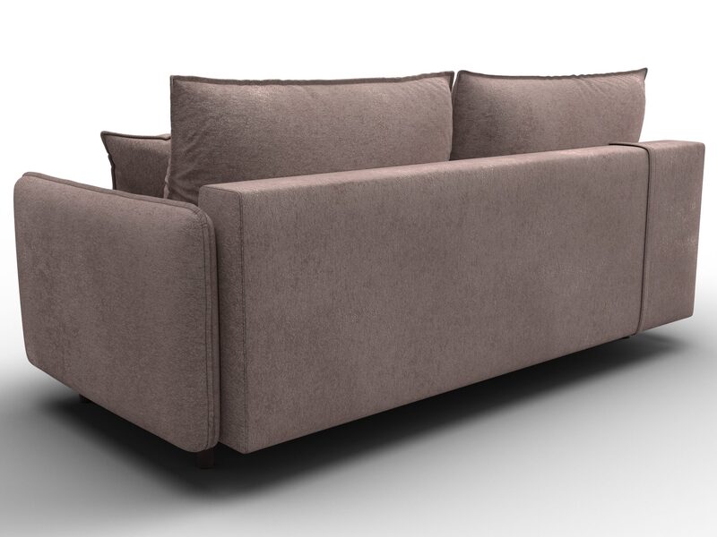 Диван прямой Лига-064 НПБ, Велюр, TOWER 05 бежевый