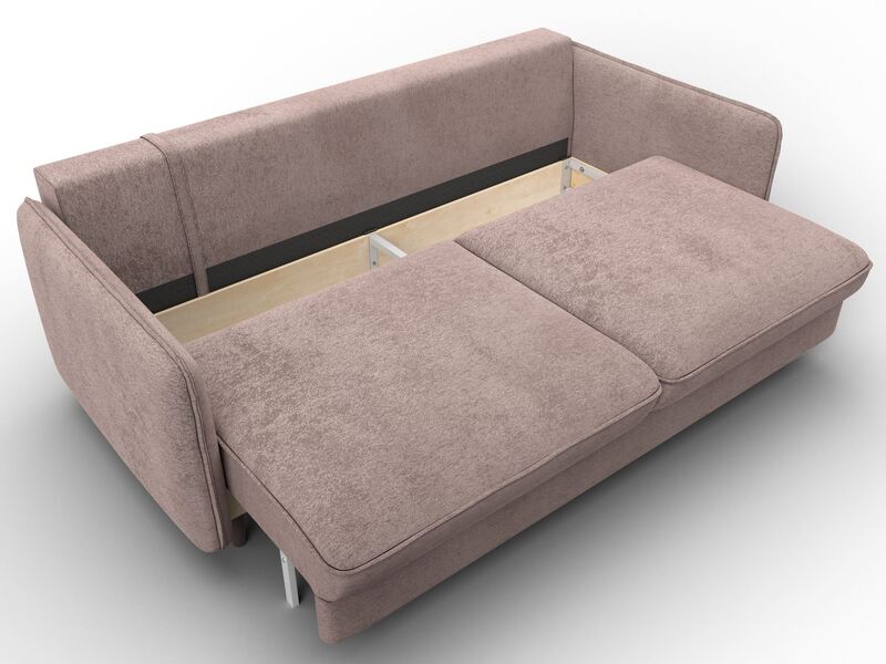 Диван прямой Лига-064 НПБ, Велюр, TOWER 05 бежевый