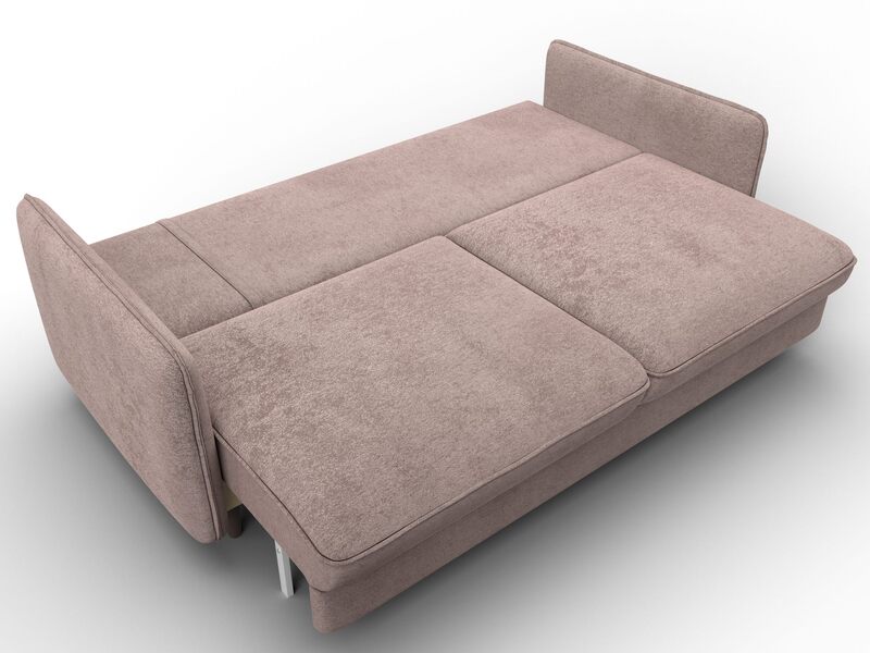 Диван прямой Лига-064 НПБ, Велюр, TOWER 05 бежевый