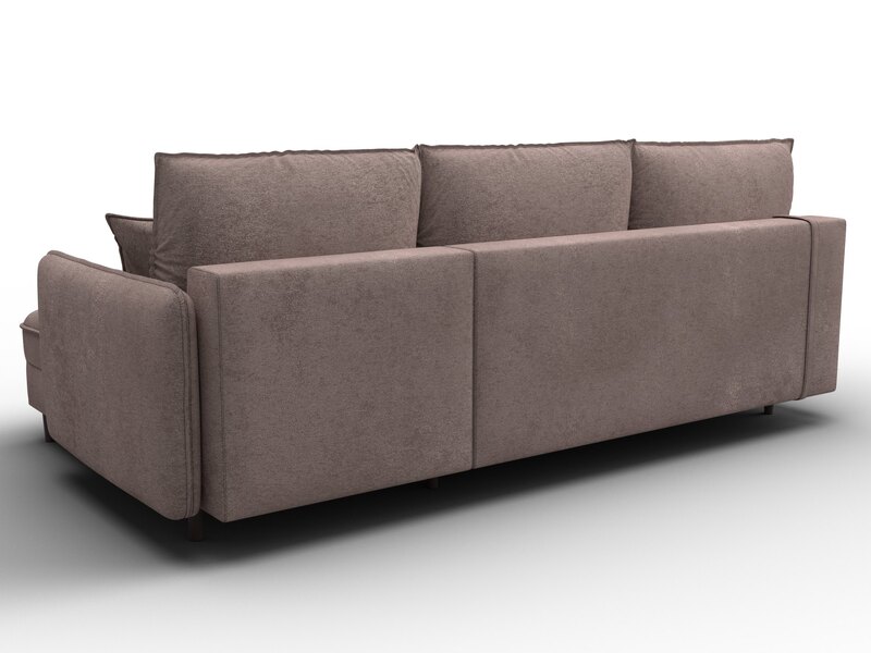 Диван угловой Лига-064 НПБ угол универсальный, Велюр, TOWER 05 бежевый