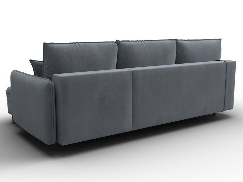 Диван угловой Лига-064 НПБ угол универсальный, Велюр, TOWER 10 серый