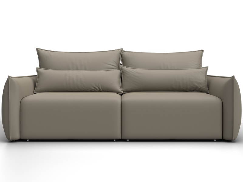 Диван прямой Лига-051 НПБ, Экокожа, GRIFON 04 бежевый