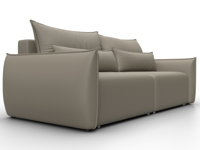 Диван прямой Лига-051 НПБ, Экокожа, GRIFON 04 бежевый