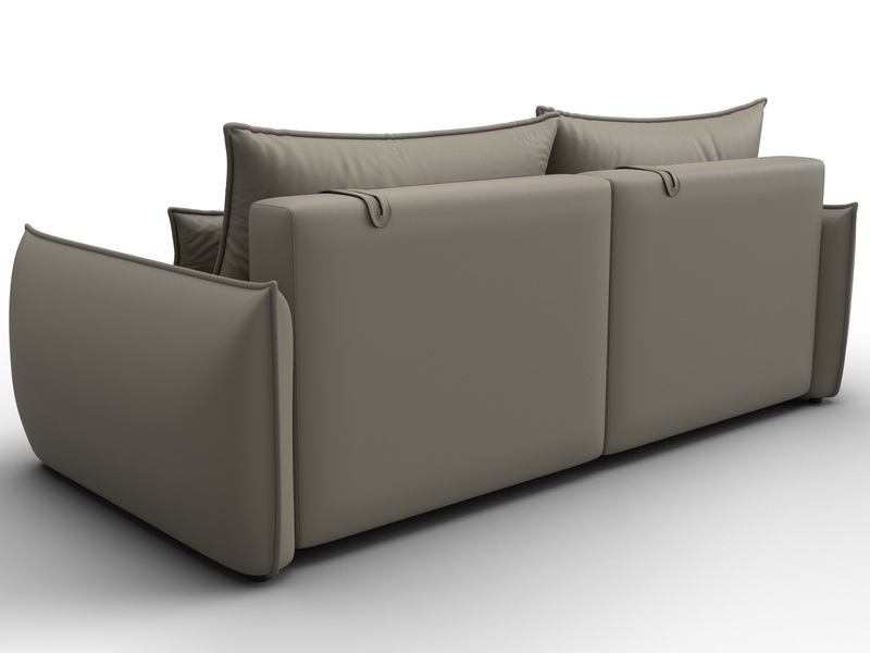 Диван прямой Лига-051 НПБ, Экокожа, GRIFON 04 бежевый