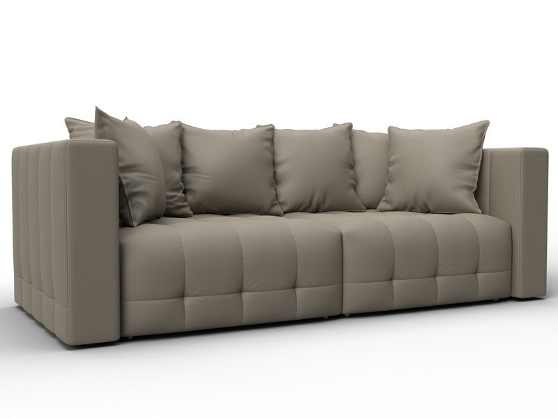 Диван прямой Лига-052 НПБ, Экокожа, GRIFON 04 бежевый