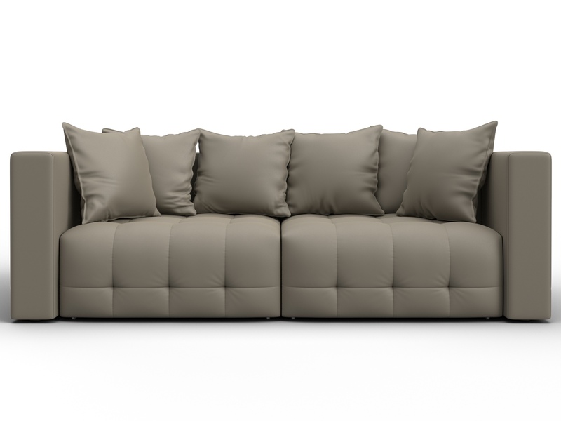 Диван прямой Лига-052 НПБ, Экокожа, GRIFON 04 бежевый