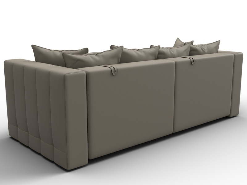 Диван прямой Лига-052 НПБ, Экокожа, GRIFON 04 бежевый