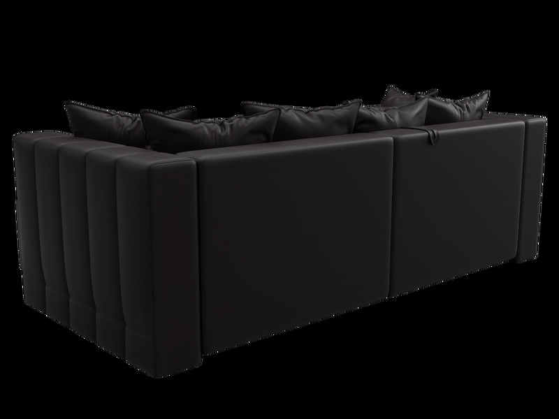 Диван угловой Лига-052 НПБ угол универсальный, Экокожа, GRIFON 12 коричневый