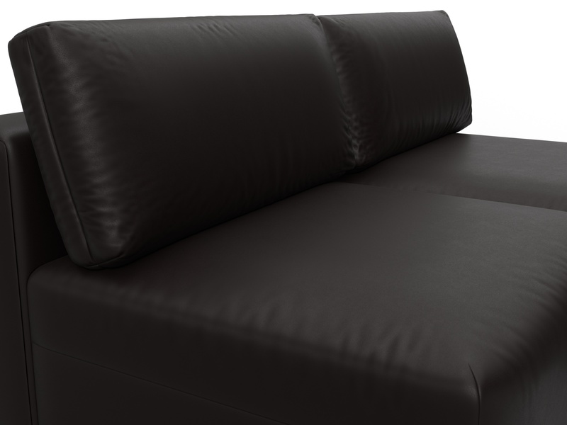 Диван угловой модульный Лига-060 НПБ угол универсальный, Экокожа, GRIFON 12 коричневый