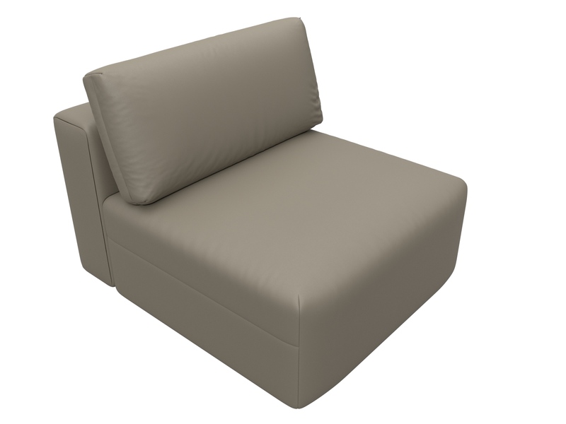 Модуль диван Лига-060 НПБ, Экокожа, GRIFON 04 бежевый