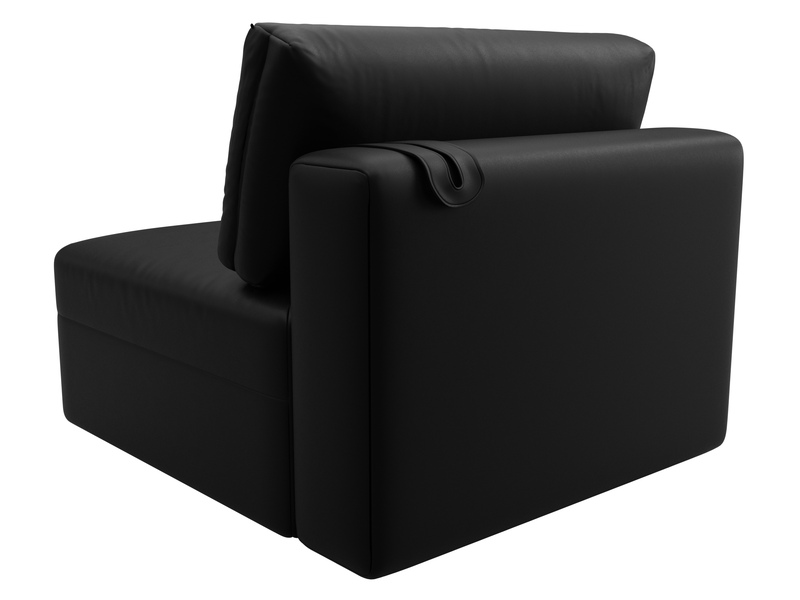 Модуль диван Лига-060 НПБ, Экокожа, GRIFON 18 черный