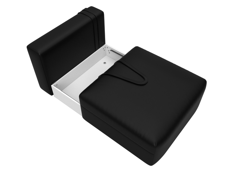 Модуль диван Лига-060 НПБ, Экокожа, GRIFON 18 черный