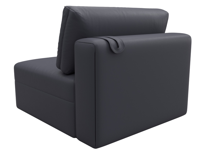 Модуль диван Лига-060 НПБ, Экокожа, GRIFON 15 серый