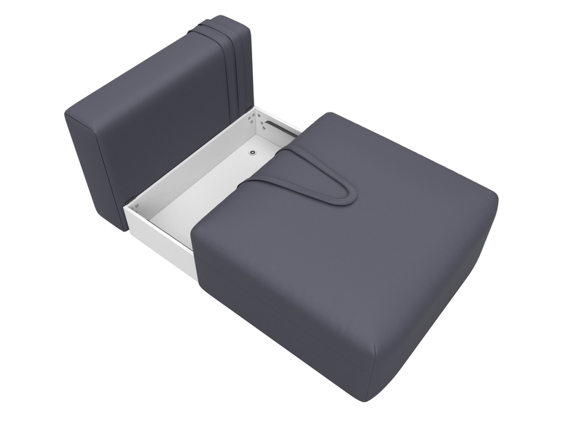 Модуль диван Лига-060 НПБ, Экокожа, GRIFON 15 серый