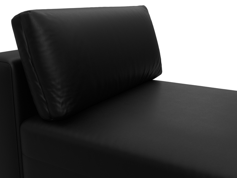 Модуль канапе Лига-060 НПБ, Экокожа, GRIFON 18 черный