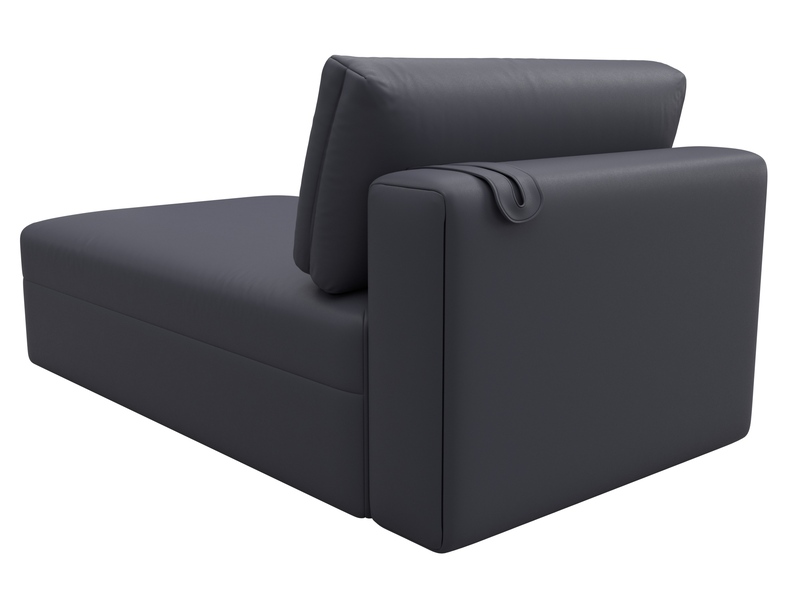 Модуль канапе Лига-060 НПБ, Экокожа, GRIFON 15 серый