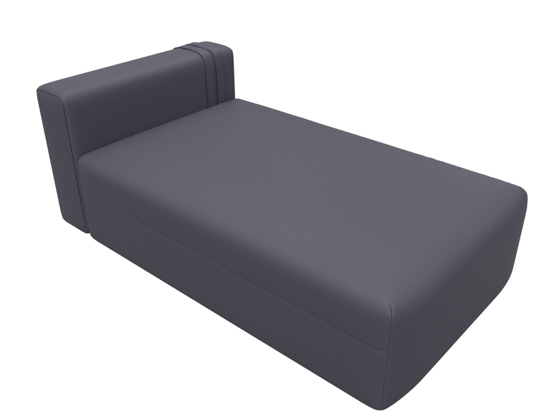 Модуль канапе Лига-060 НПБ, Экокожа, GRIFON 15 серый