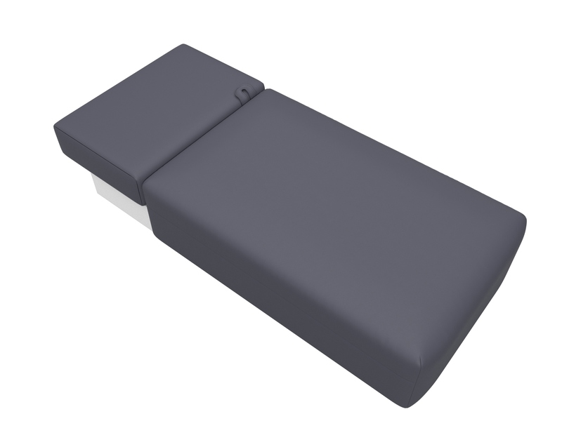 Модуль канапе Лига-060 НПБ, Экокожа, GRIFON 15 серый