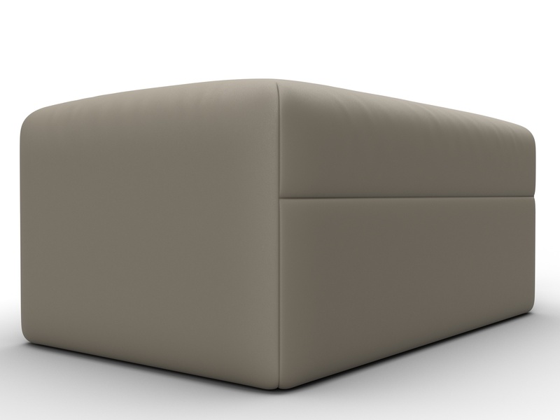 Модуль пуф Лига-060 НПБ, Экокожа, GRIFON 04 бежевый