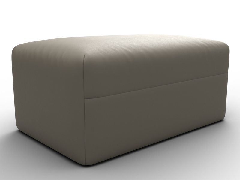 Модуль пуф Лига-060 НПБ, Экокожа, GRIFON 04 бежевый