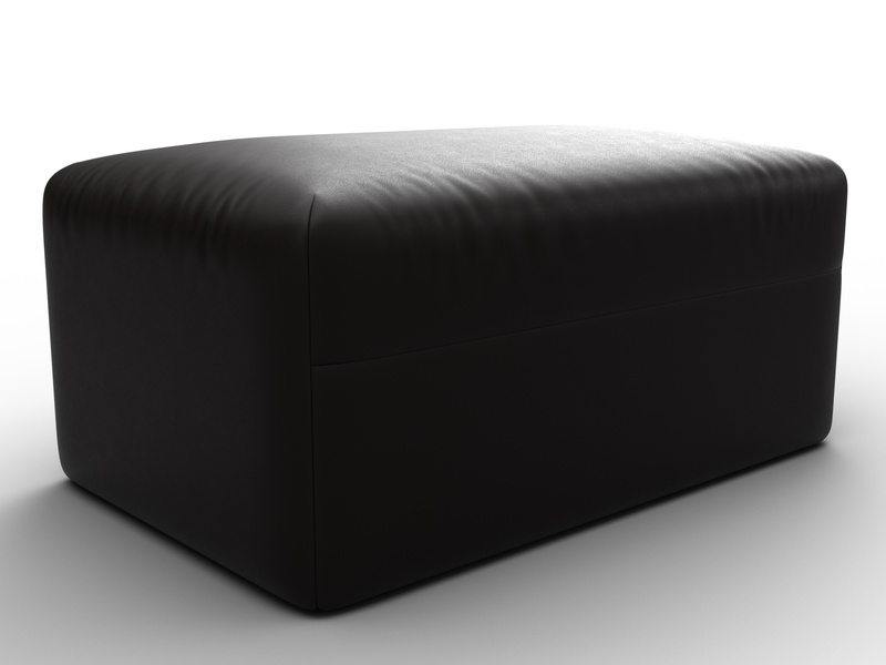 Модуль пуф Лига-060 НПБ, Экокожа, GRIFON 12 коричневый