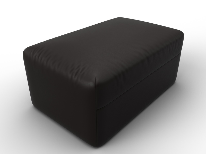 Модуль пуф Лига-060 НПБ, Экокожа, GRIFON 12 коричневый