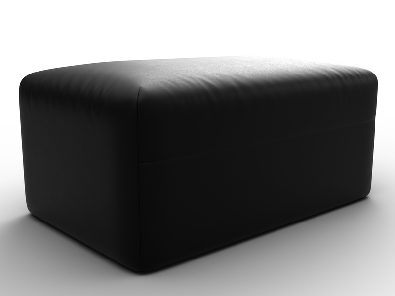 Модуль пуф Лига-060 НПБ, Экокожа, GRIFON 18 черный