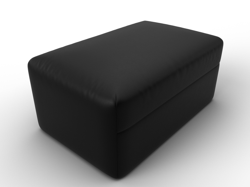 Модуль пуф Лига-060 НПБ, Экокожа, GRIFON 18 черный