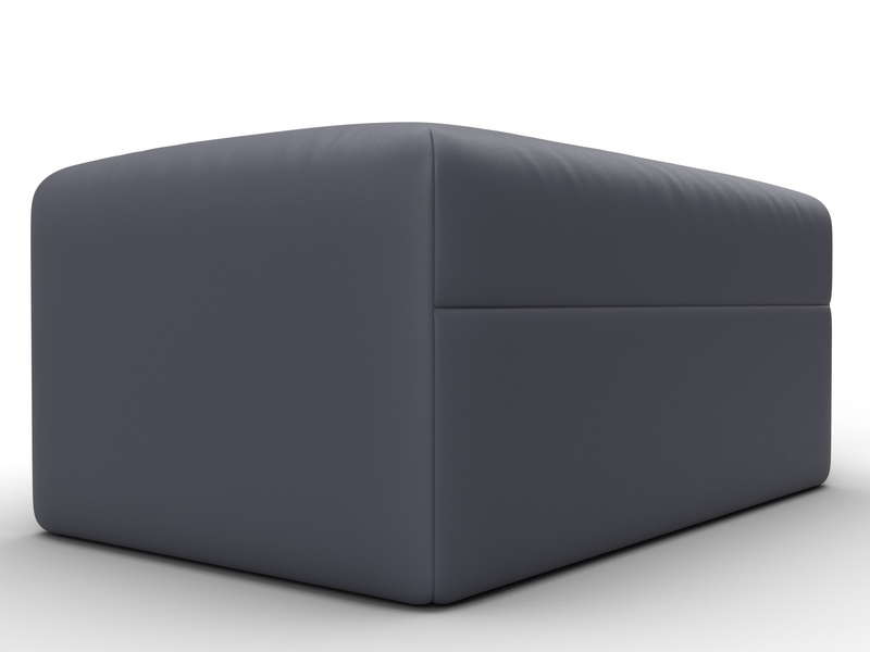 Модуль пуф Лига-060 НПБ, Экокожа, GRIFON 15 серый