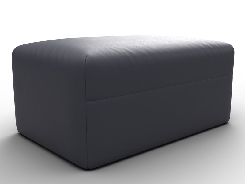 Модуль пуф Лига-060 НПБ, Экокожа, GRIFON 15 серый