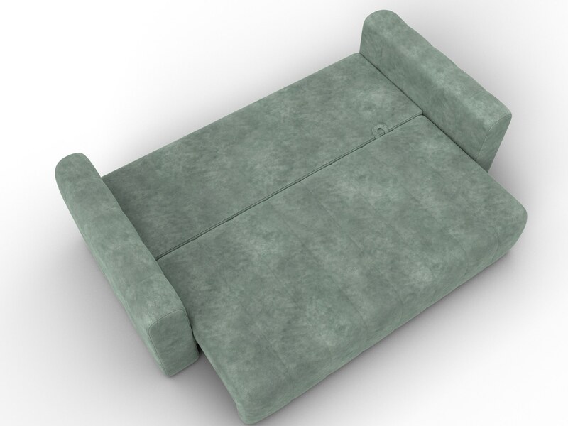 Диван прямой Лига-062 НПБ, Велюр, BRUT 08 зеленый