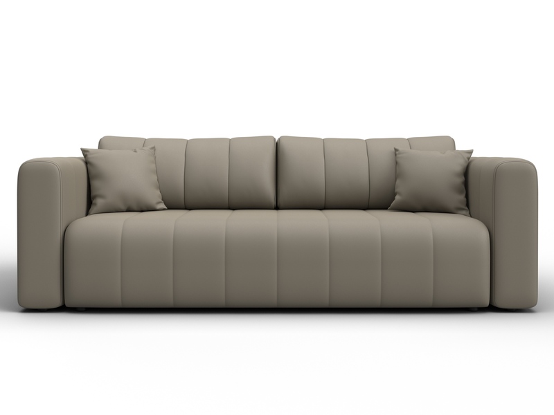 Диван прямой Лига-062 НПБ, Экокожа, GRIFON 04 бежевый