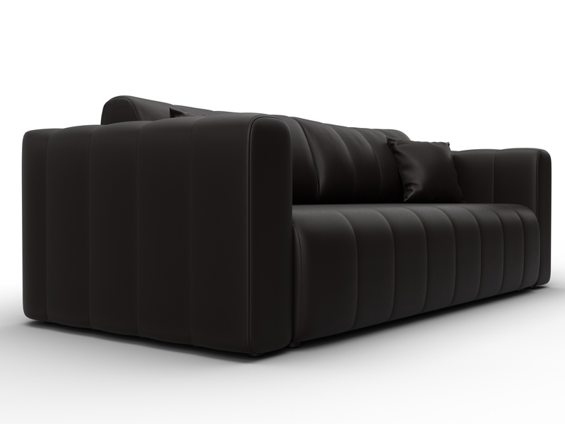 Диван прямой Лига-062 НПБ, Экокожа, GRIFON 12 коричневый