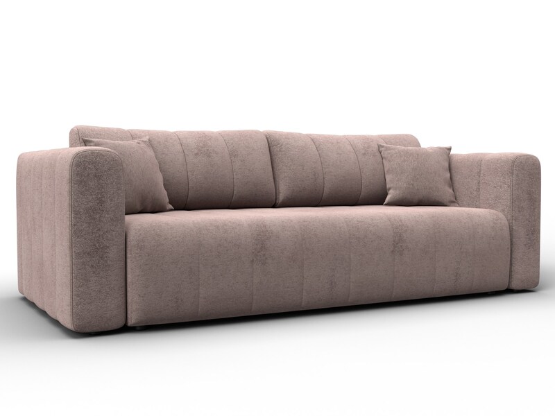 Диван прямой Лига-062 НПБ, Велюр, TOWER 05 бежевый