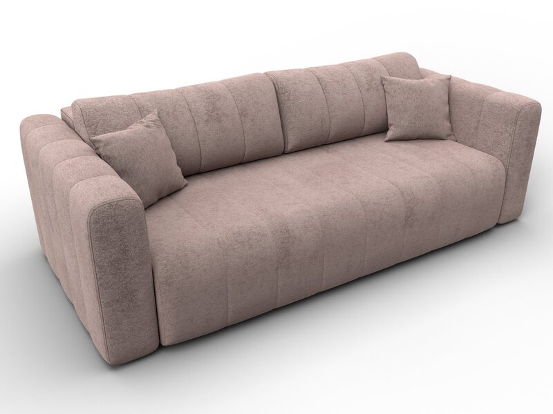 Диван прямой Лига-062 НПБ, Велюр, TOWER 05 бежевый