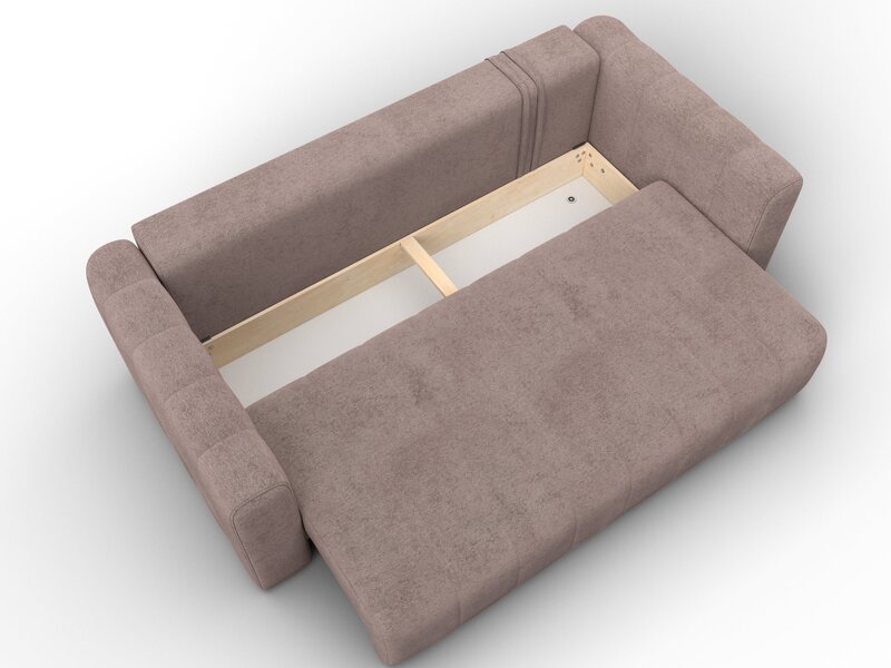 Диван прямой Лига-062 НПБ, Велюр, TOWER 05 бежевый