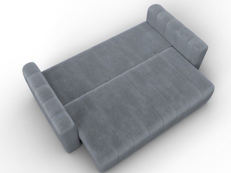 Диван прямой Лига-062 НПБ, Велюр, TOWER 10 серый