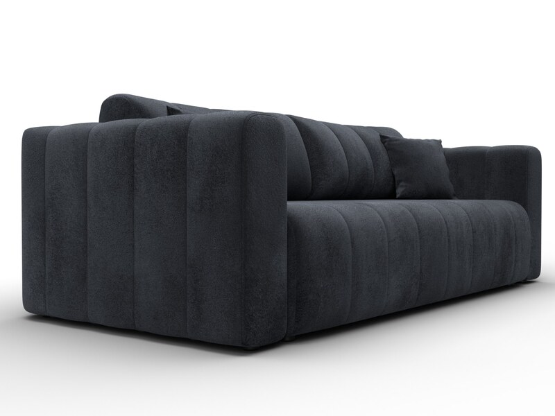 Диван прямой Лига-062 НПБ, Велюр, TOWER 11 темно-серый