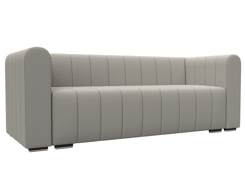 Диван прямой Лига-073, Рогожка, Амур 02 бежевый