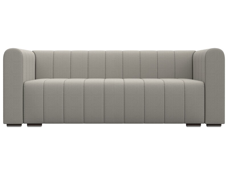 Диван прямой Лига-073, Рогожка, Амур 02 бежевый