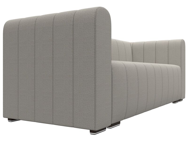 Диван прямой Лига-073, Рогожка, Амур 02 бежевый