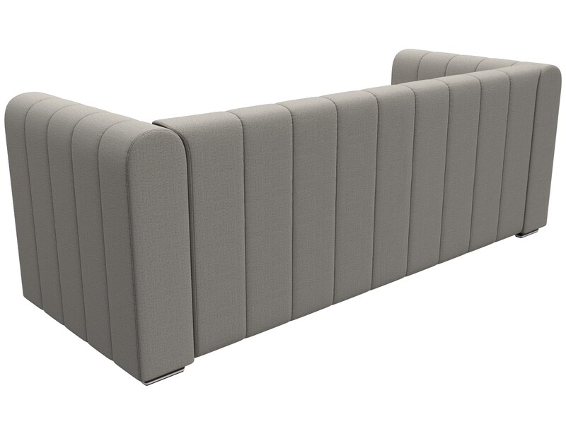 Диван прямой Лига-073, Рогожка, Амур 02 бежевый