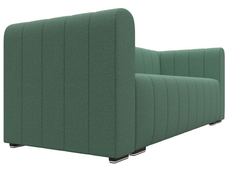 Диван прямой Лига-073, Рогожка, Амур 11 зеленый