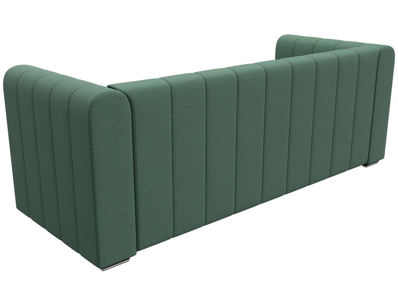 Диван прямой Лига-073, Рогожка, Амур 11 зеленый