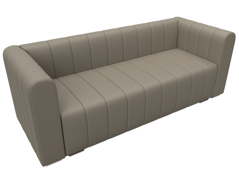 Диван прямой Лига-073, Экокожа, GRIFON 04 бежевый