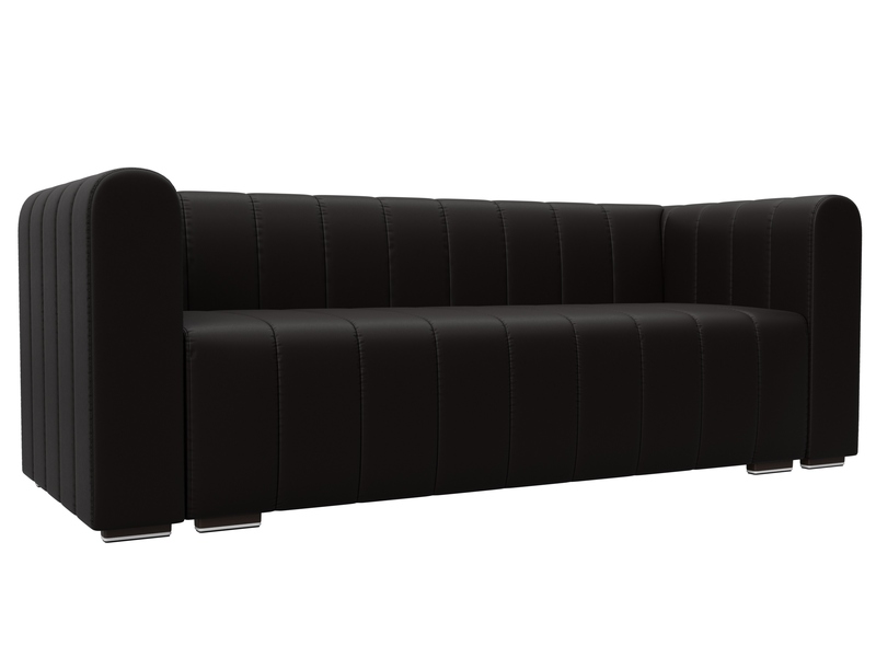 Диван прямой Лига-073, Экокожа, GRIFON 12 коричневый