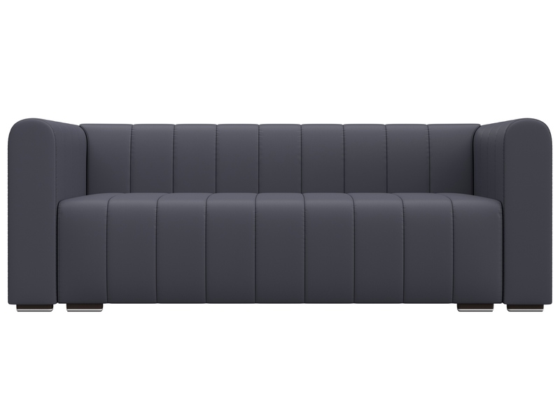 Диван прямой Лига-073, Экокожа, GRIFON 15 серый