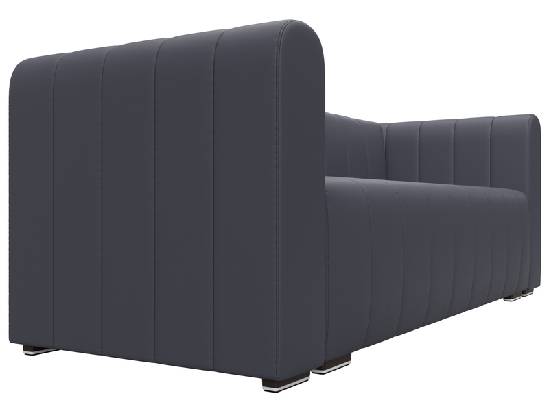 Диван прямой Лига-073, Экокожа, GRIFON 15 серый