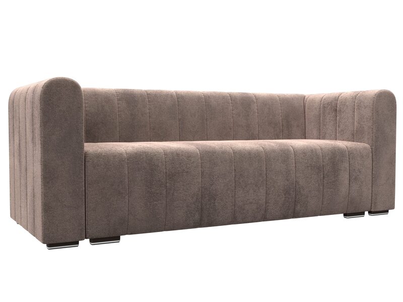 Диван прямой Лига-073, Велюр, TOWER 05 бежевый