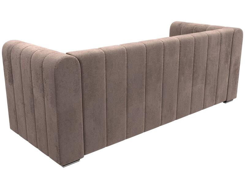 Диван прямой Лига-073, Велюр, TOWER 05 бежевый